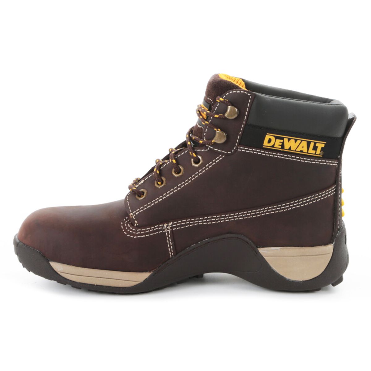 DeWalt Apprentice Brown Safety Boots Steel Toe Lightweight Oil Resistant