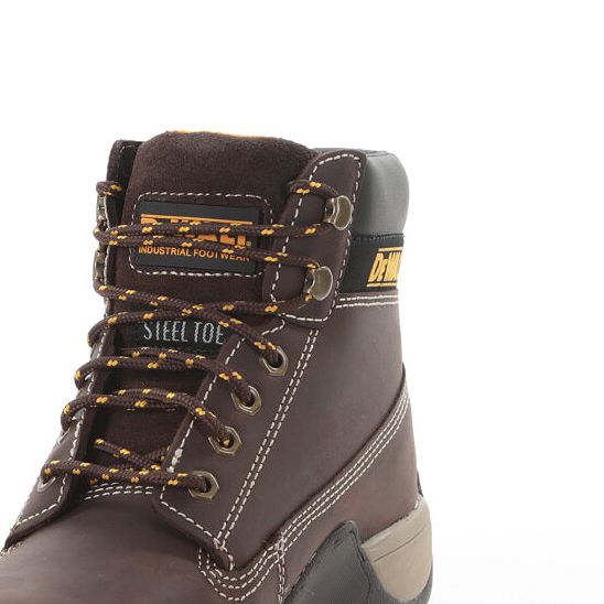 DeWalt Apprentice Brown Safety Boots Steel Toe Lightweight Oil Resistant