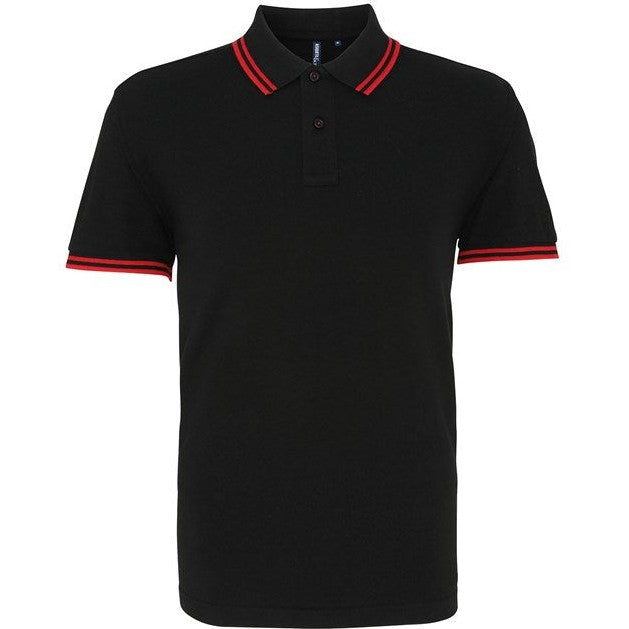 Asquith & Fox Men's Classic Fit Tipped Polo Shirt Short Sleeve Cotton Top