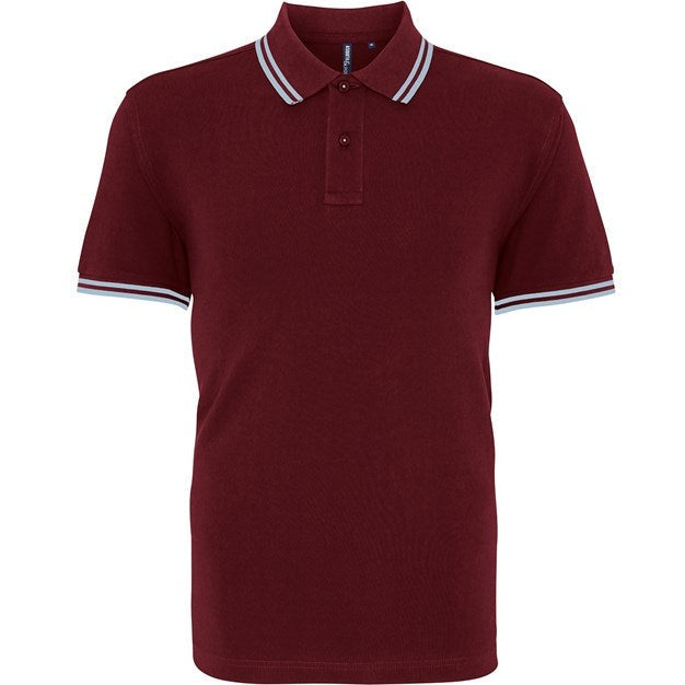 Asquith & Fox Men's Classic Fit Tipped Polo Shirt Short Sleeve Cotton Top