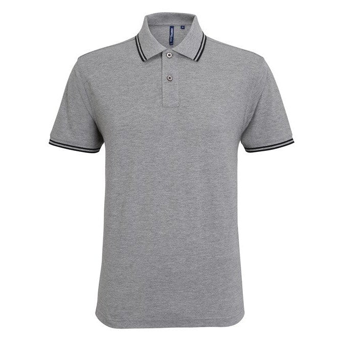 Asquith & Fox Men's Classic Fit Tipped Polo Shirt Short Sleeve Cotton Top