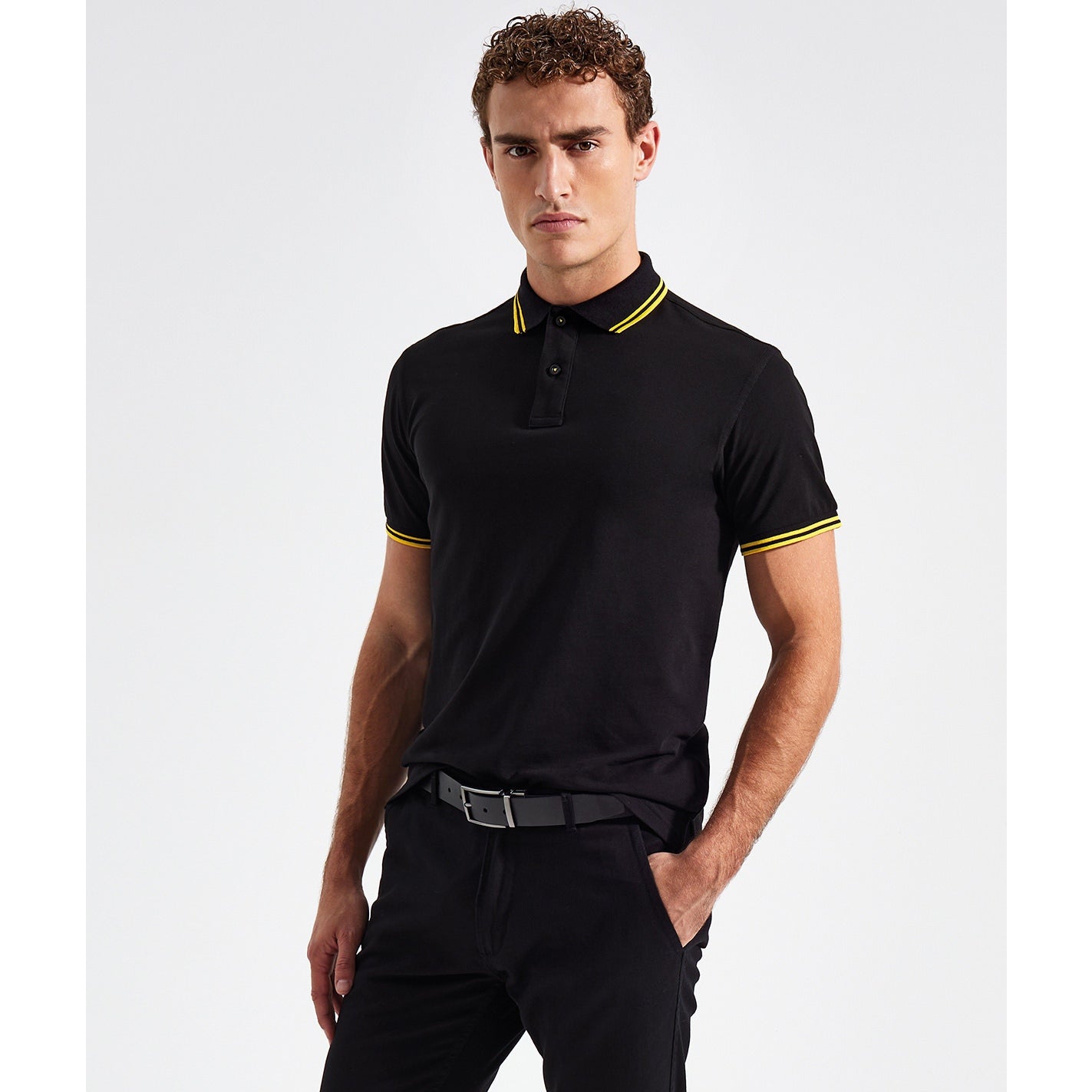 Asquith & Fox Men's Classic Fit Tipped Polo Shirt Short Sleeve Cotton Top