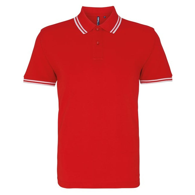 Asquith & Fox Men's Classic Fit Tipped Polo Shirt Short Sleeve Cotton Top
