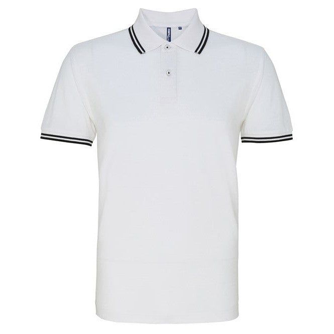 Asquith & Fox Men's Classic Fit Tipped Polo Shirt Short Sleeve Cotton Top