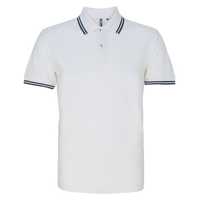 Asquith & Fox Men's Classic Fit Tipped Polo Shirt Short Sleeve Cotton Top