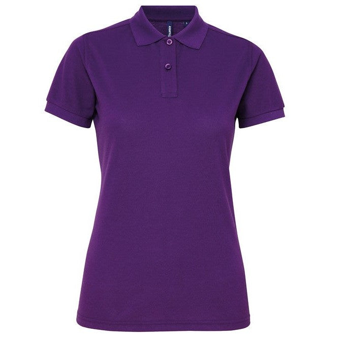 Asquith & Fox Women's Polycotton Polo Classic Fit Wicking Technology XS-2XL