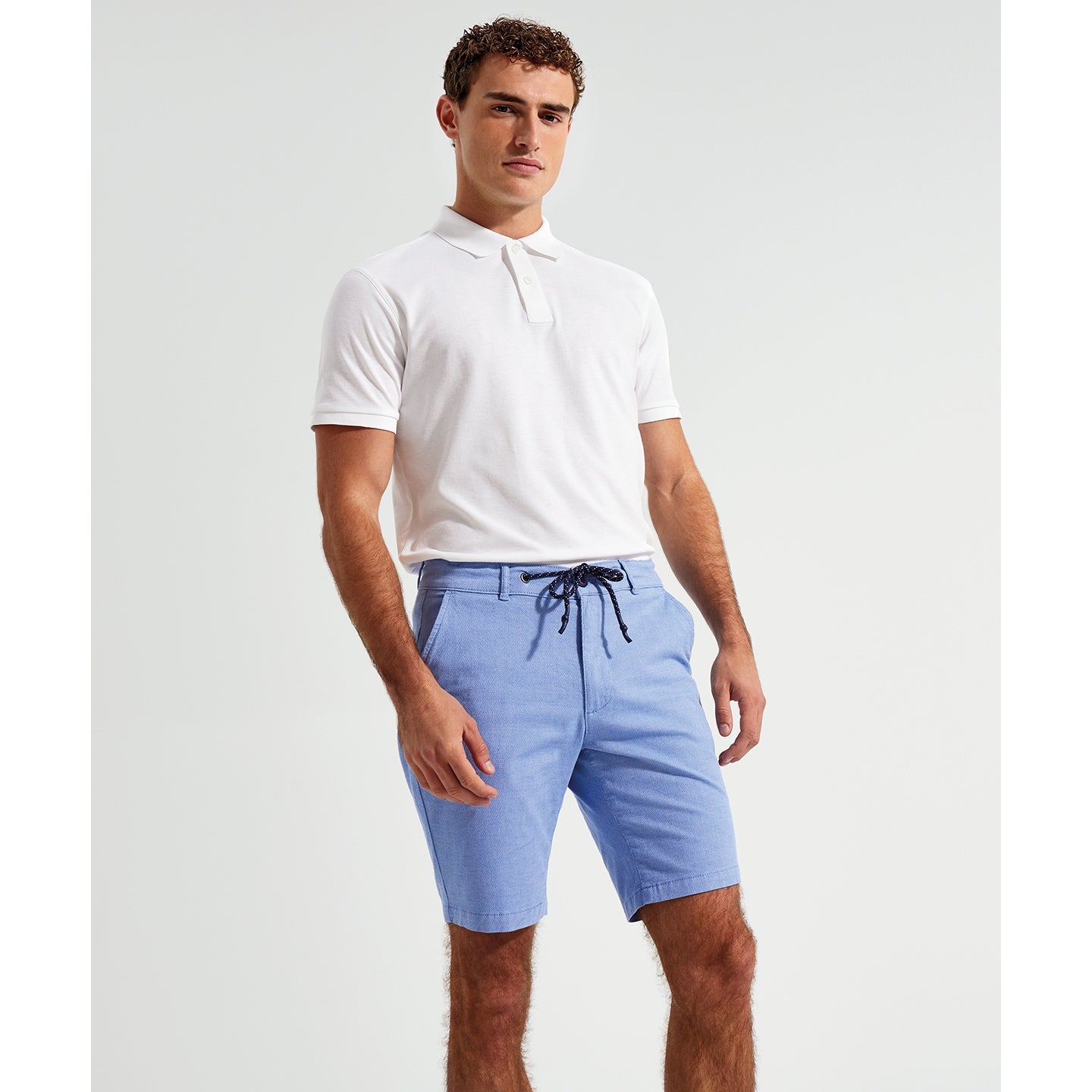 Asquith & Fox Men's Chino Shorts Lightweight Drawstring Waistband Casual Wear