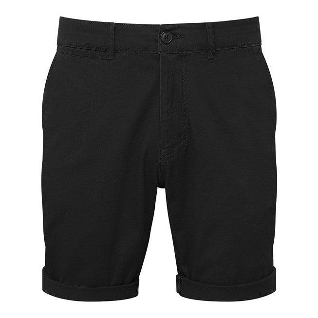 Asquith & Fox Men's Lightweight Chino Shorts with Belt Loops and Pockets