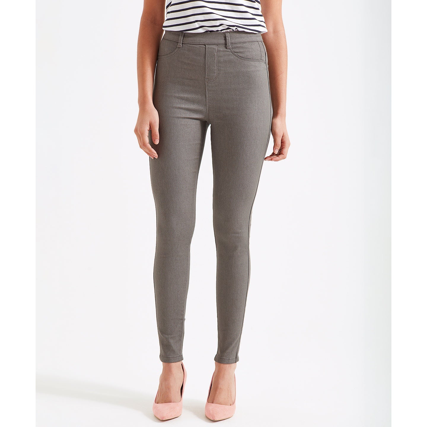 Asquith & Fox Women's Jeggings Classic Fit Stretch Fabric Faux Pockets