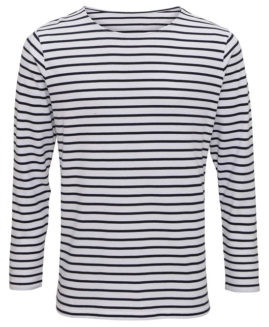 Asquith & Fox Men's MariniÃ¨re Coastal Long Sleeve Tee Classic Fit Cotton