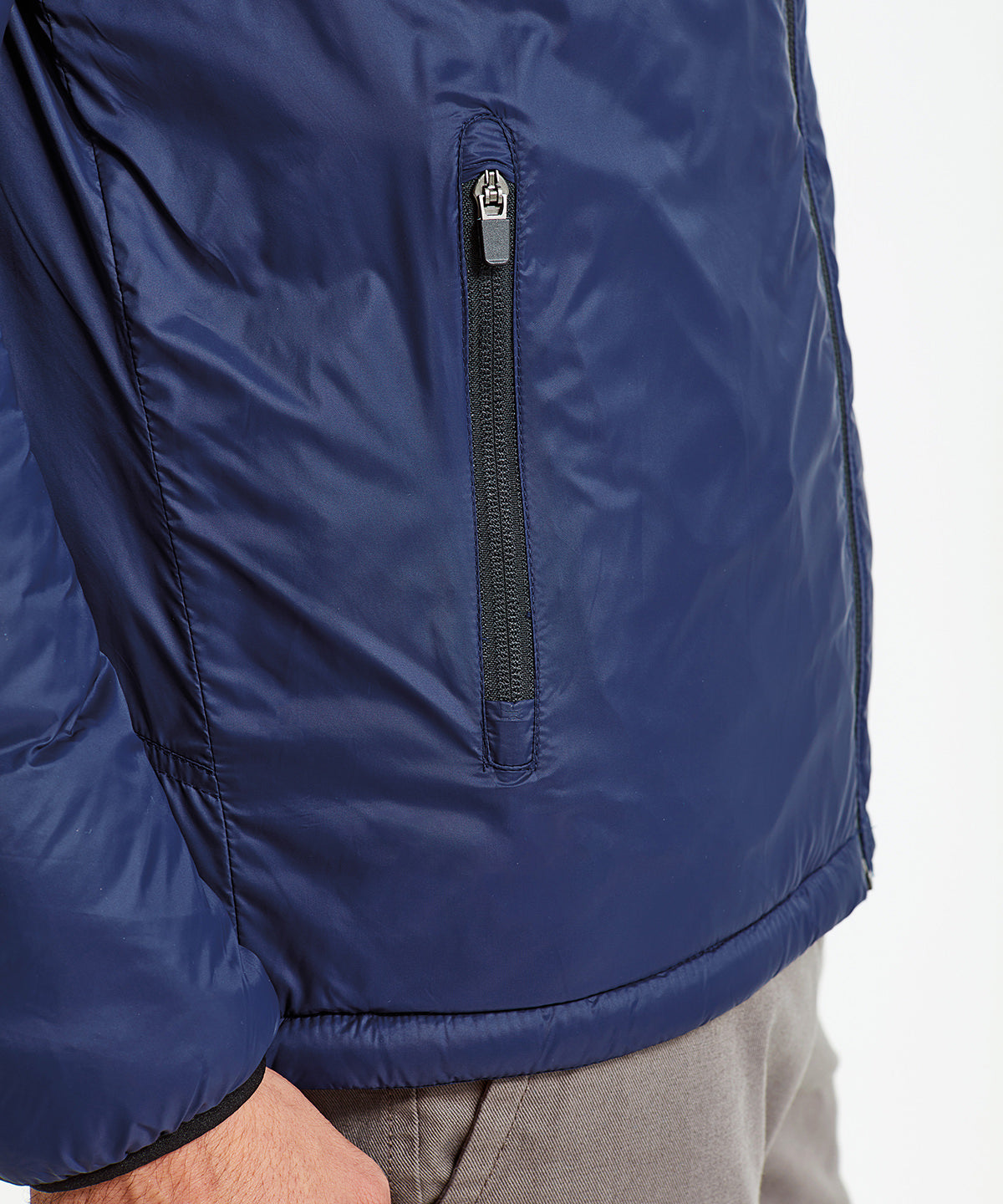 Asquith & Fox Men's Padded Wind Jacket with Double Hood, Wind-Resistant,  S-2XL