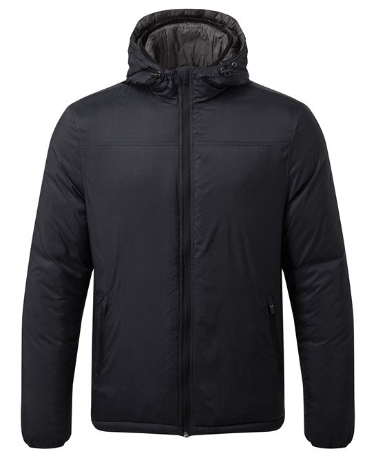 Asquith & Fox Men's Padded Wind Jacket with Double Hood, Wind-Resistant,  S-2XL