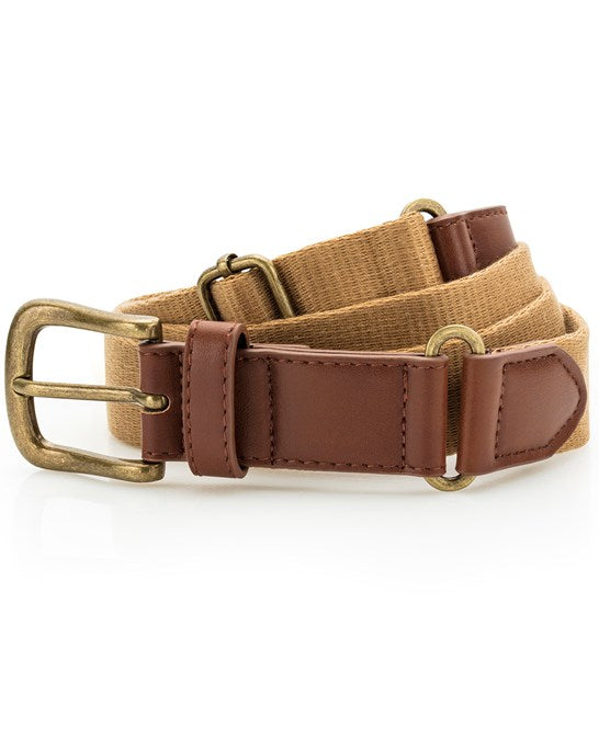 Asquith & Fox Faux Leather Canvas Belt Adjustable 95-125cm WRAP Certified