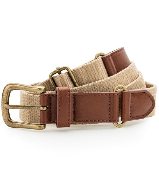 Asquith & Fox Faux Leather Canvas Belt Adjustable 95-125cm WRAP Certified