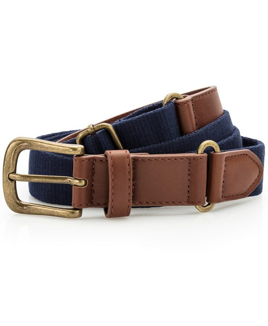 Asquith & Fox Faux Leather Canvas Belt Adjustable 95-125cm WRAP Certified