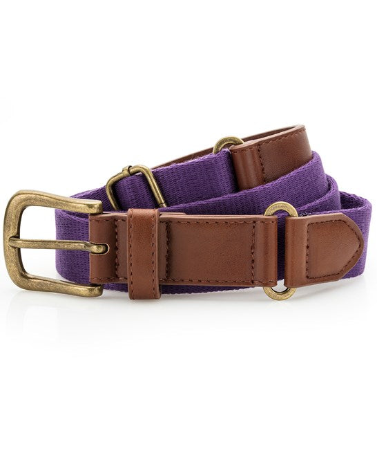 Asquith & Fox Faux Leather Canvas Belt Adjustable 95-125cm WRAP Certified