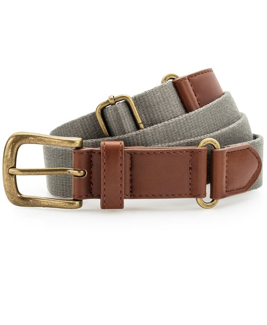 Asquith & Fox Faux Leather Canvas Belt Adjustable 95-125cm WRAP Certified