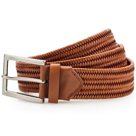 Asquith & Fox Leather Braid Belt Adjustable Tactile Weave One Size 95/125cm