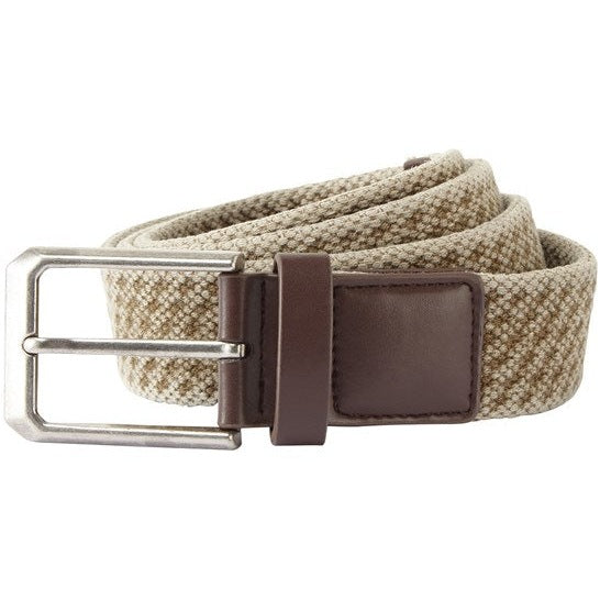 Asquith & Fox Men's Vintage Wash Canvas Belt with Faux Leather Detailing