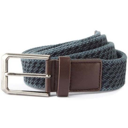 Asquith & Fox Men's Vintage Wash Canvas Belt with Faux Leather Detailing