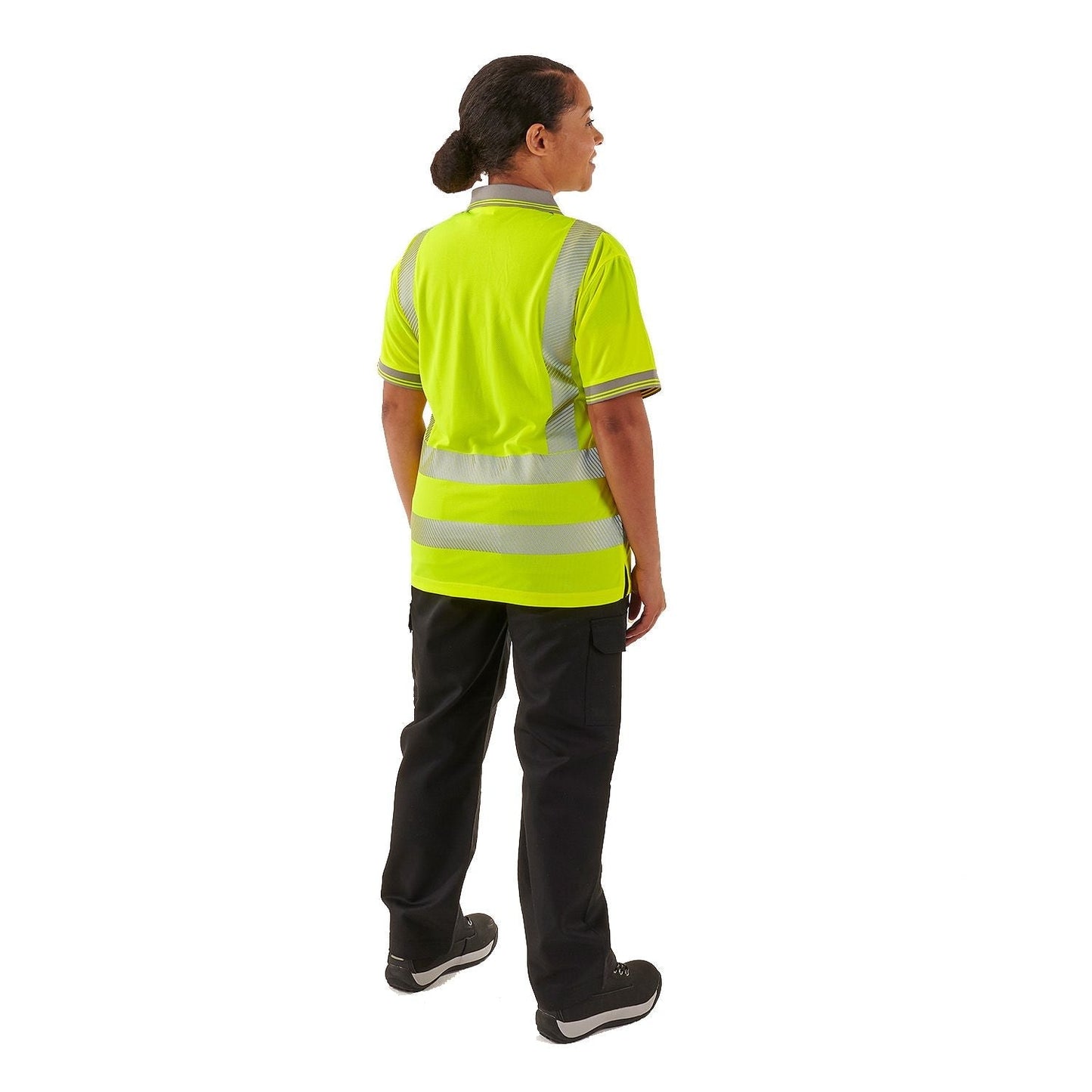Supertouch Ladies Hi Vis Yellow Savannah Polo Shirt UPF 40+ Breathable Fit