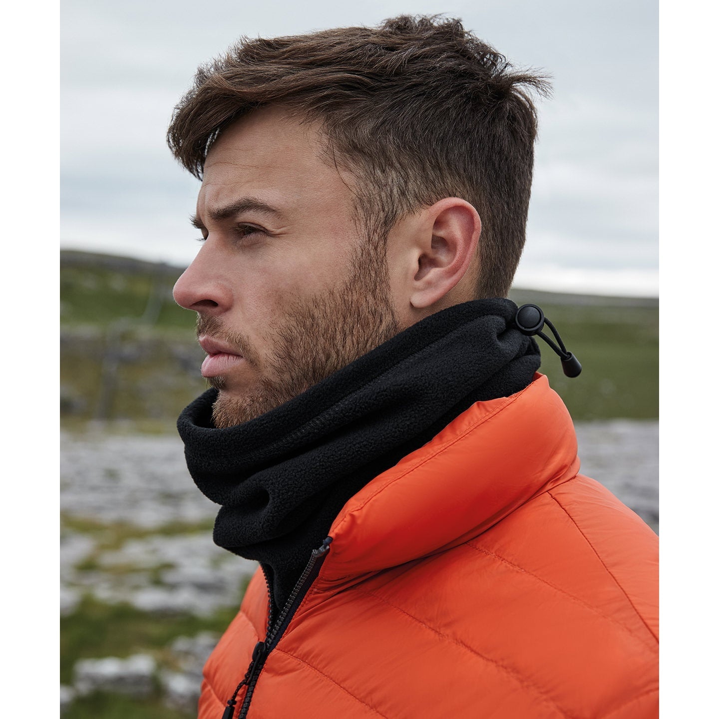 Beechfield Recycled Fleece Snood 100% GRS Polyester Thermal Comfort Adjustable