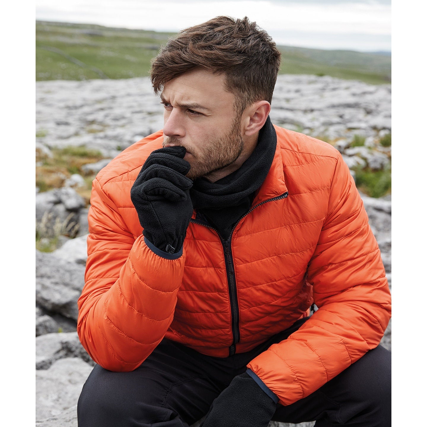 Beechfield Recycled Fleece Snood 100% GRS Polyester Thermal Comfort Adjustable