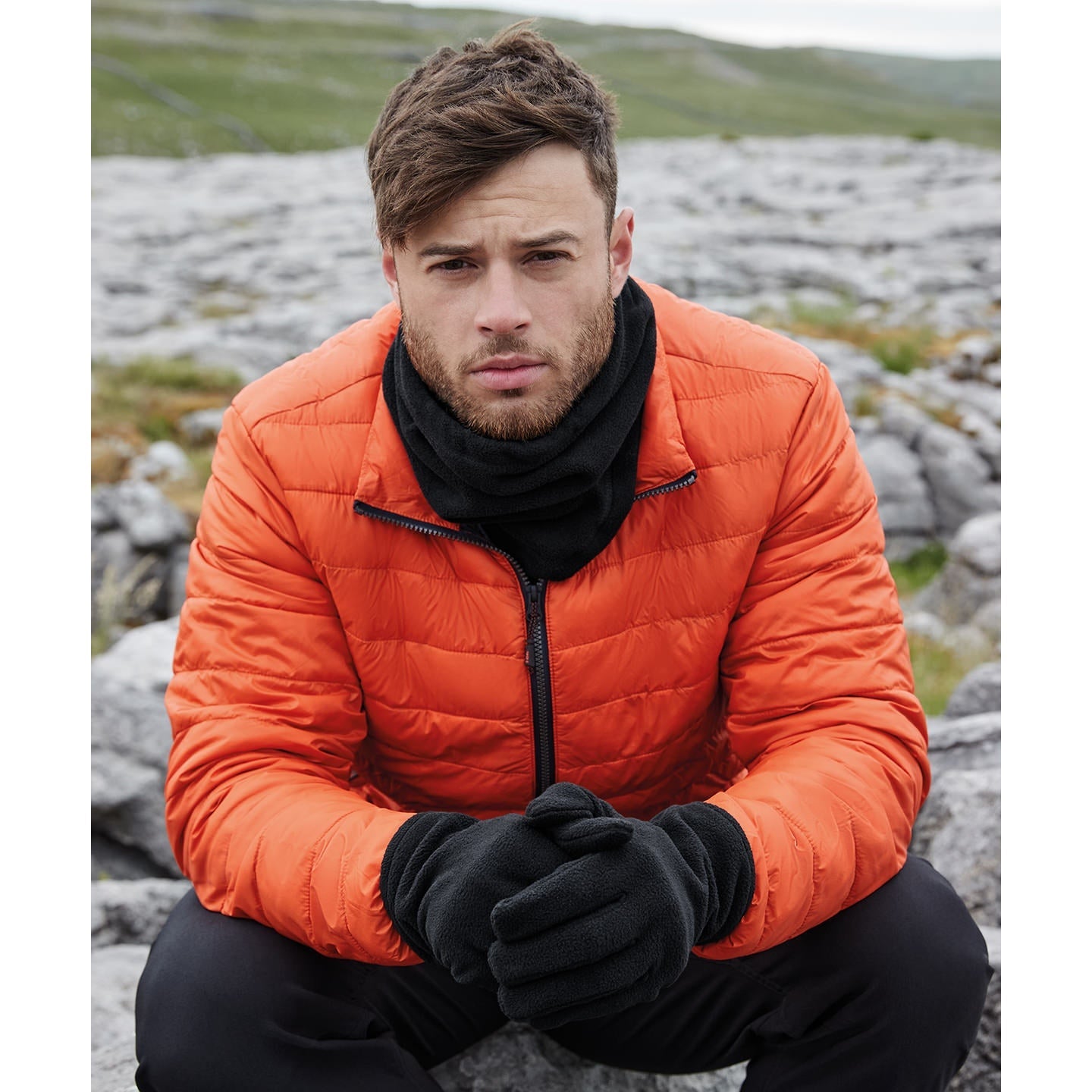 Beechfield Recycled Fleece Snood 100% GRS Polyester Thermal Comfort Adjustable
