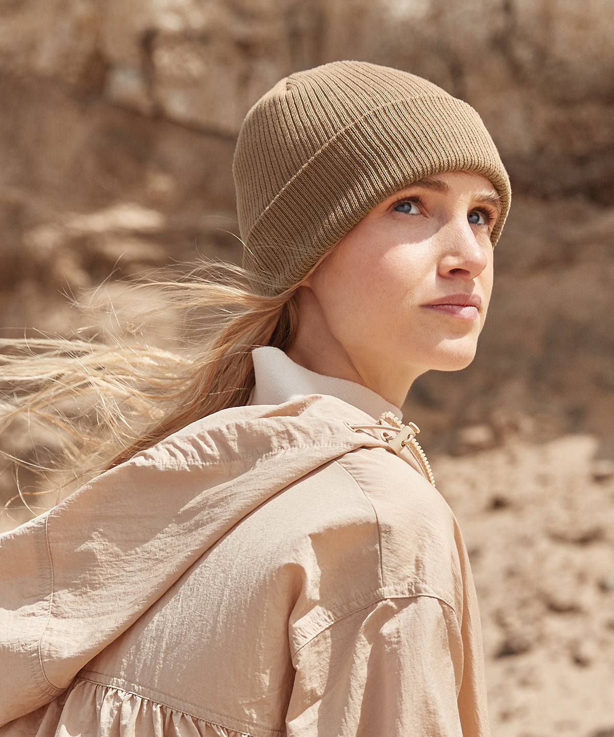 Beechfield Polylana Ribbed Beanie Eco-Friendly Soft Touch Double Layer Knit