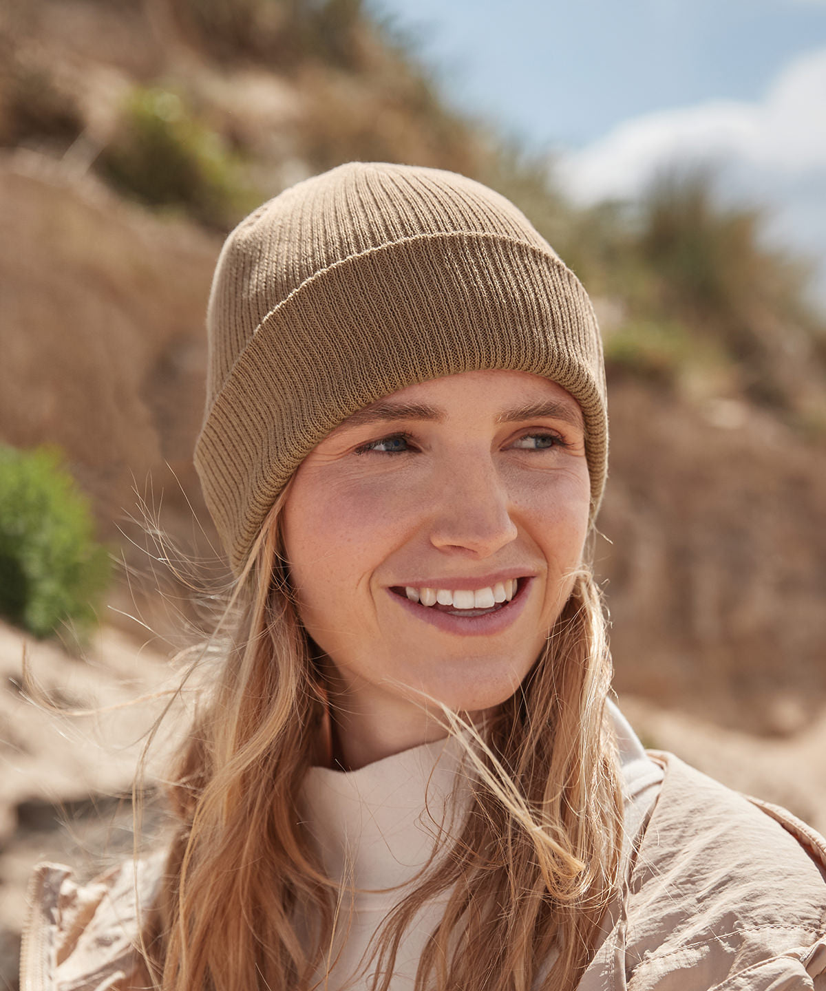 Beechfield Polylana Ribbed Beanie Eco-Friendly Soft Touch Double Layer Knit