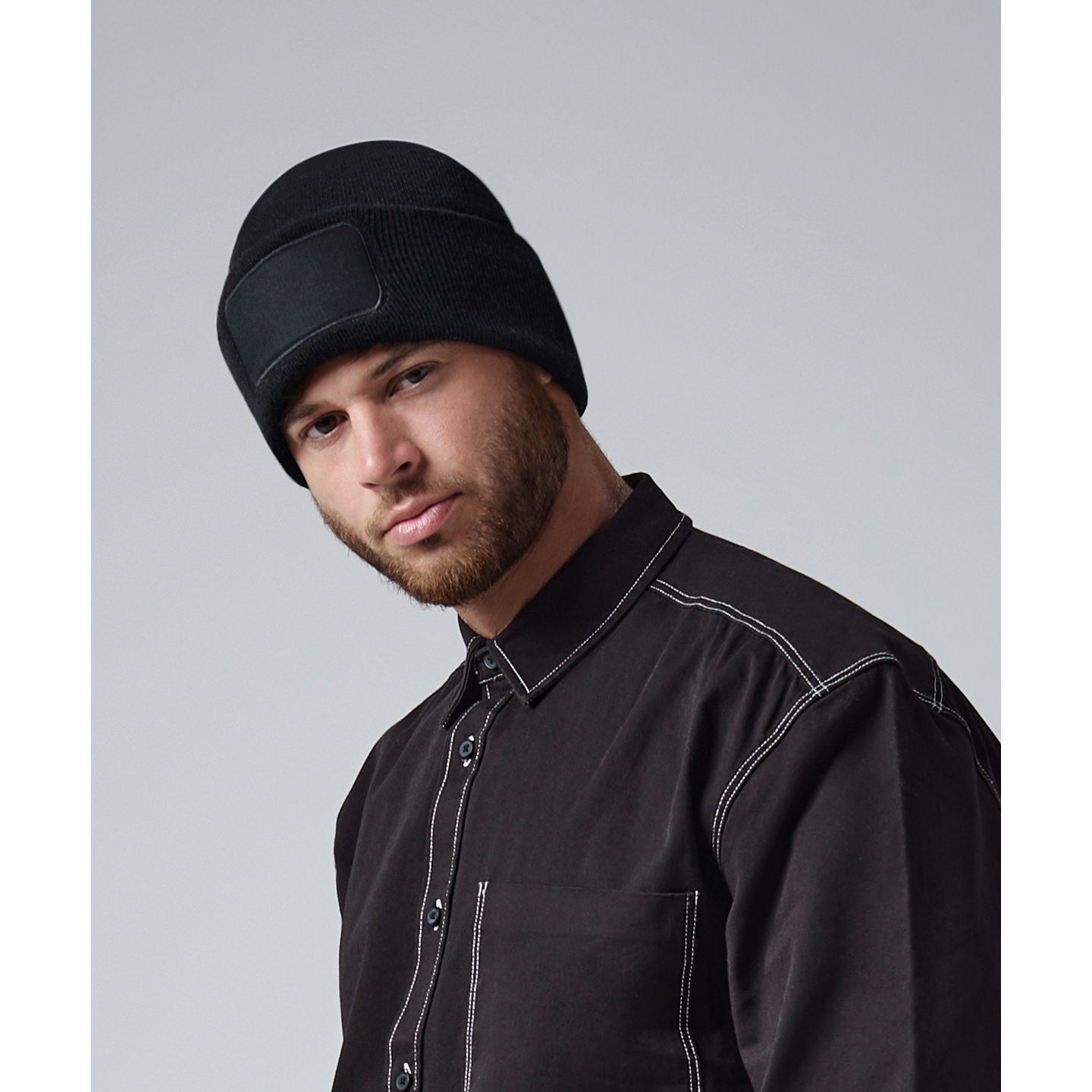 Beechfield Recycled Beanie B445R 100% rPET Double Layer Knit with Patch