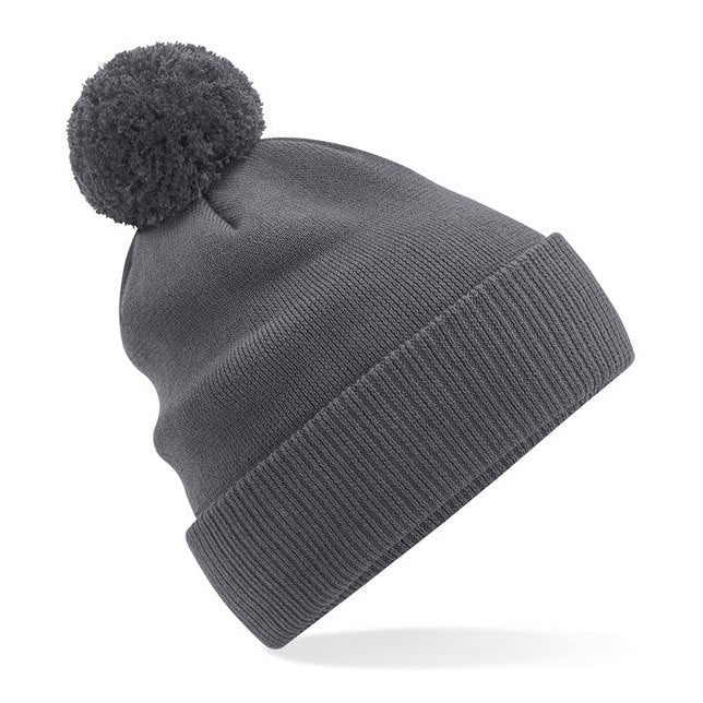 Beechfield Organic Cotton Snowstar Beanie Double-Layered with Pom Pom