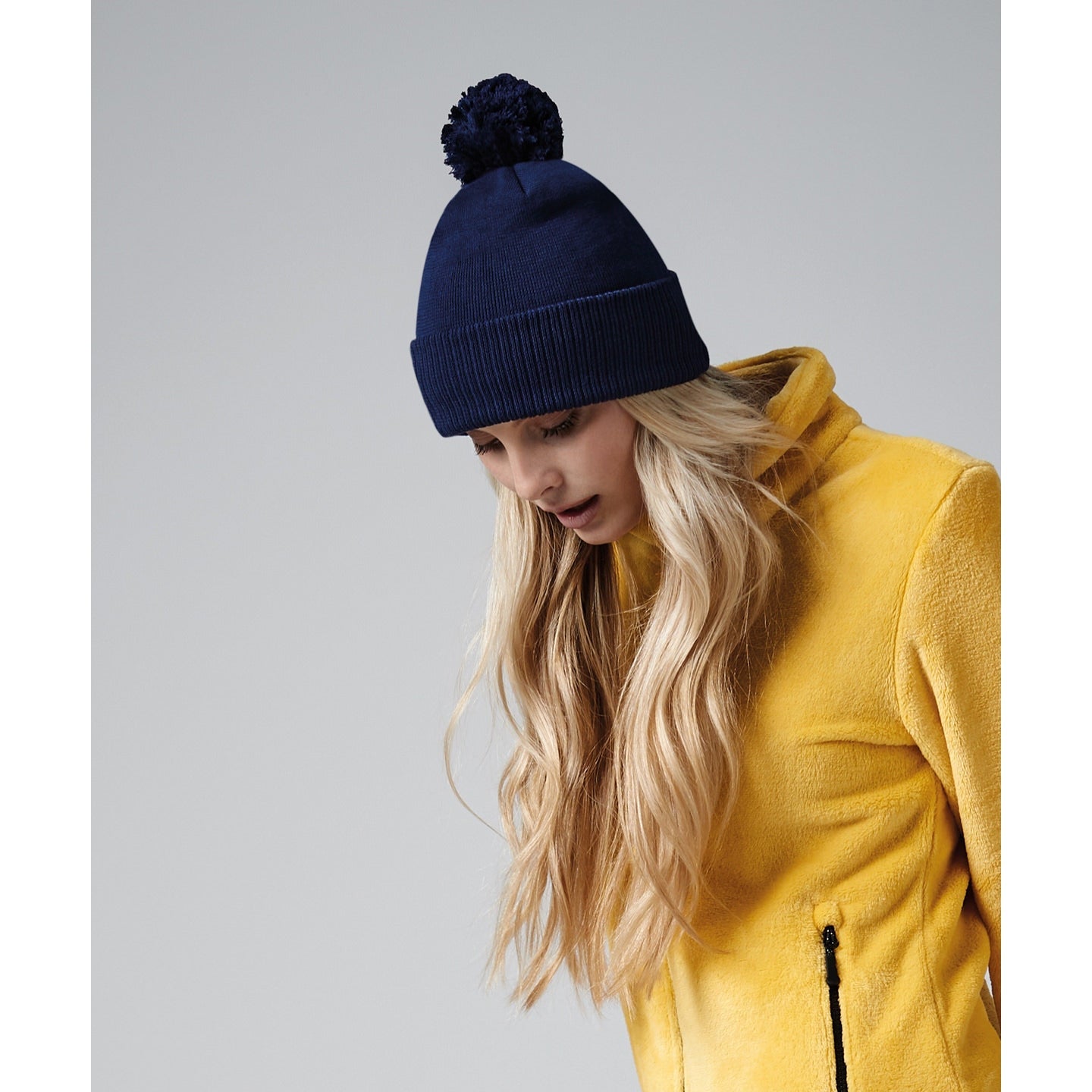 Beechfield Organic Cotton Snowstar Beanie Double-Layered with Pom Pom