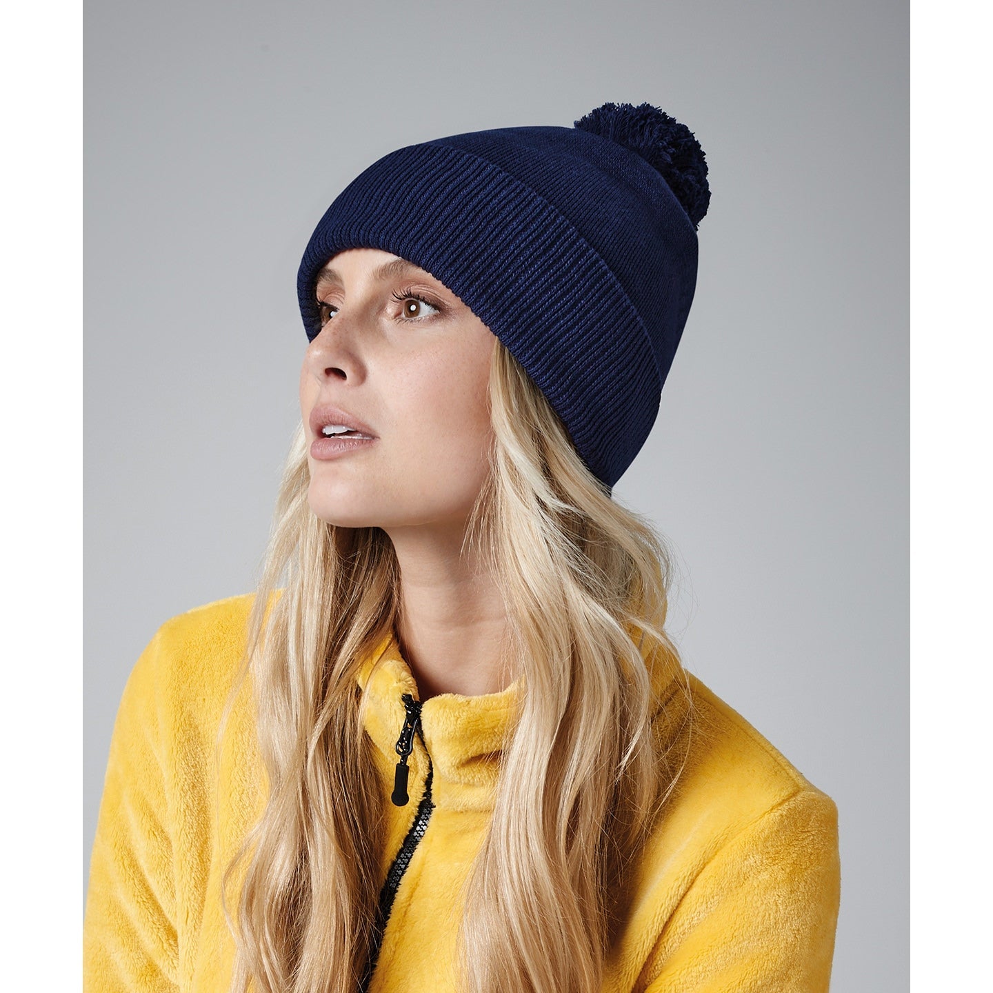 Beechfield Organic Cotton Snowstar Beanie Double-Layered with Pom Pom