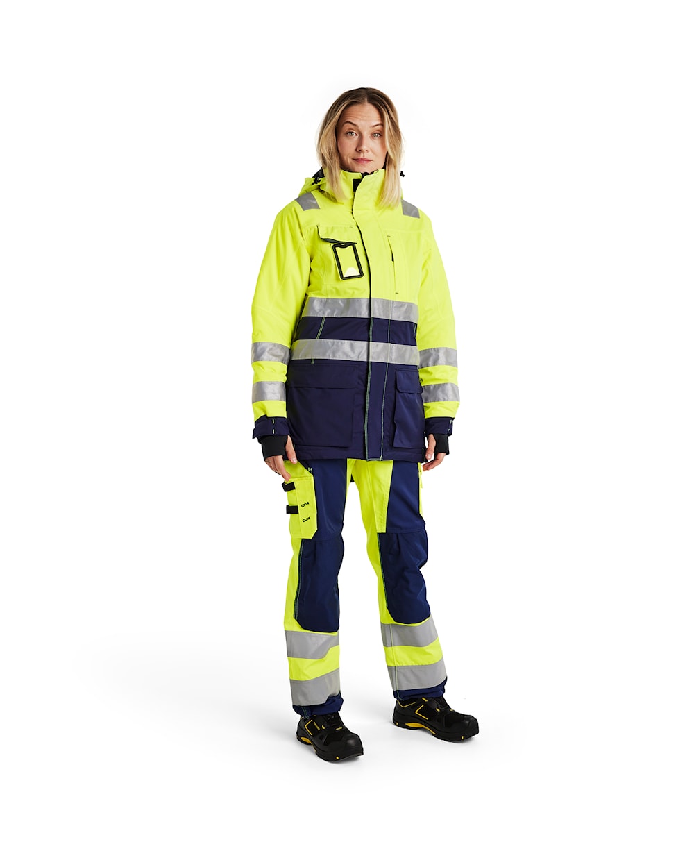 Blaklader Women's Hi-Vis Winter Parka 4472 Waterproof Insulated with Hood