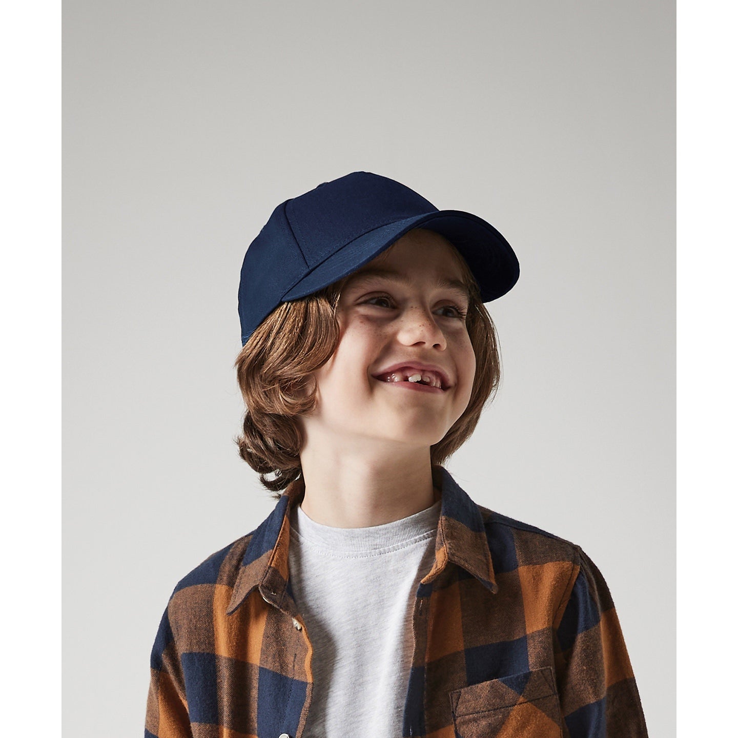 Beechfield Junior Organic Cotton 5-Panel Cap Adjustable Snapback Kids Hat