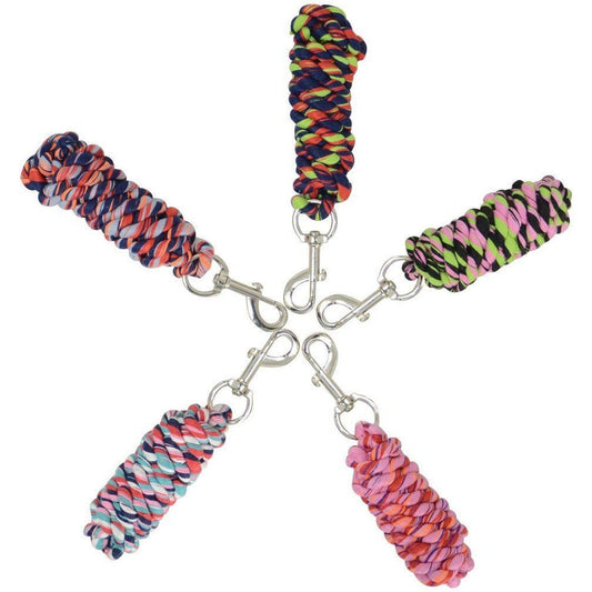 HY Horse Three Toned Lead Rope with Trigger Clip Equestrian Accessory
