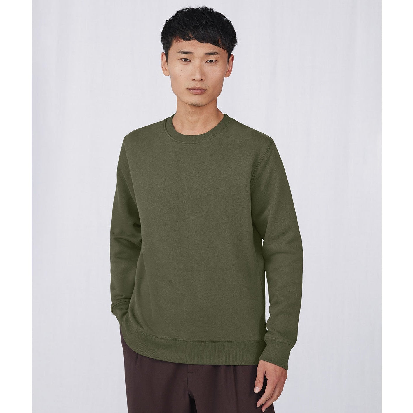 B&C Collection King Crew Neck Sweatshirt 100% Cotton Soft Comfortable Fit