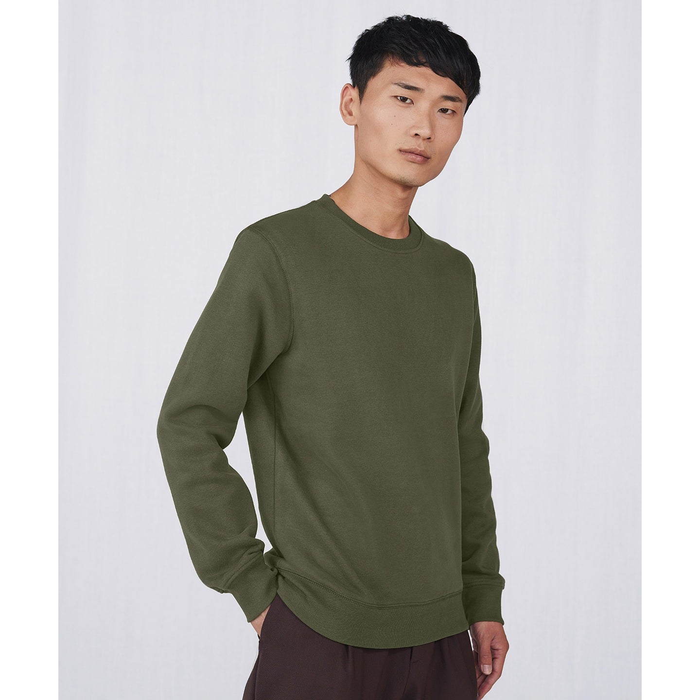 B&C Collection King Crew Neck Sweatshirt 100% Cotton Soft Comfortable Fit