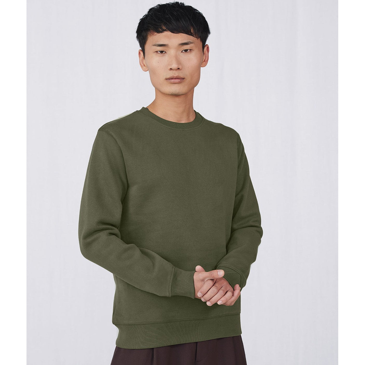 B&C Collection King Crew Neck Sweatshirt 100% Cotton Soft Comfortable Fit