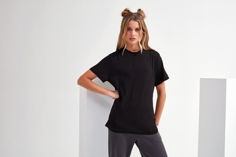 TriDri Women's Organic Boxy Oversized T-Shirt Crew Neck Drop Shoulder XS-XL