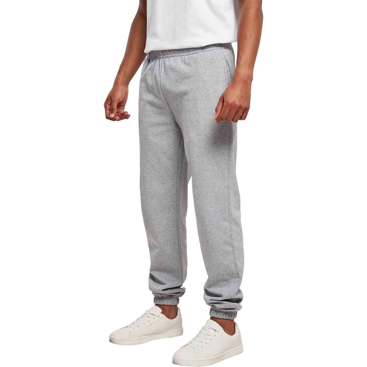 Build Your Brand Basic Sweatpants Men Adjustable Waistband Side Pockets