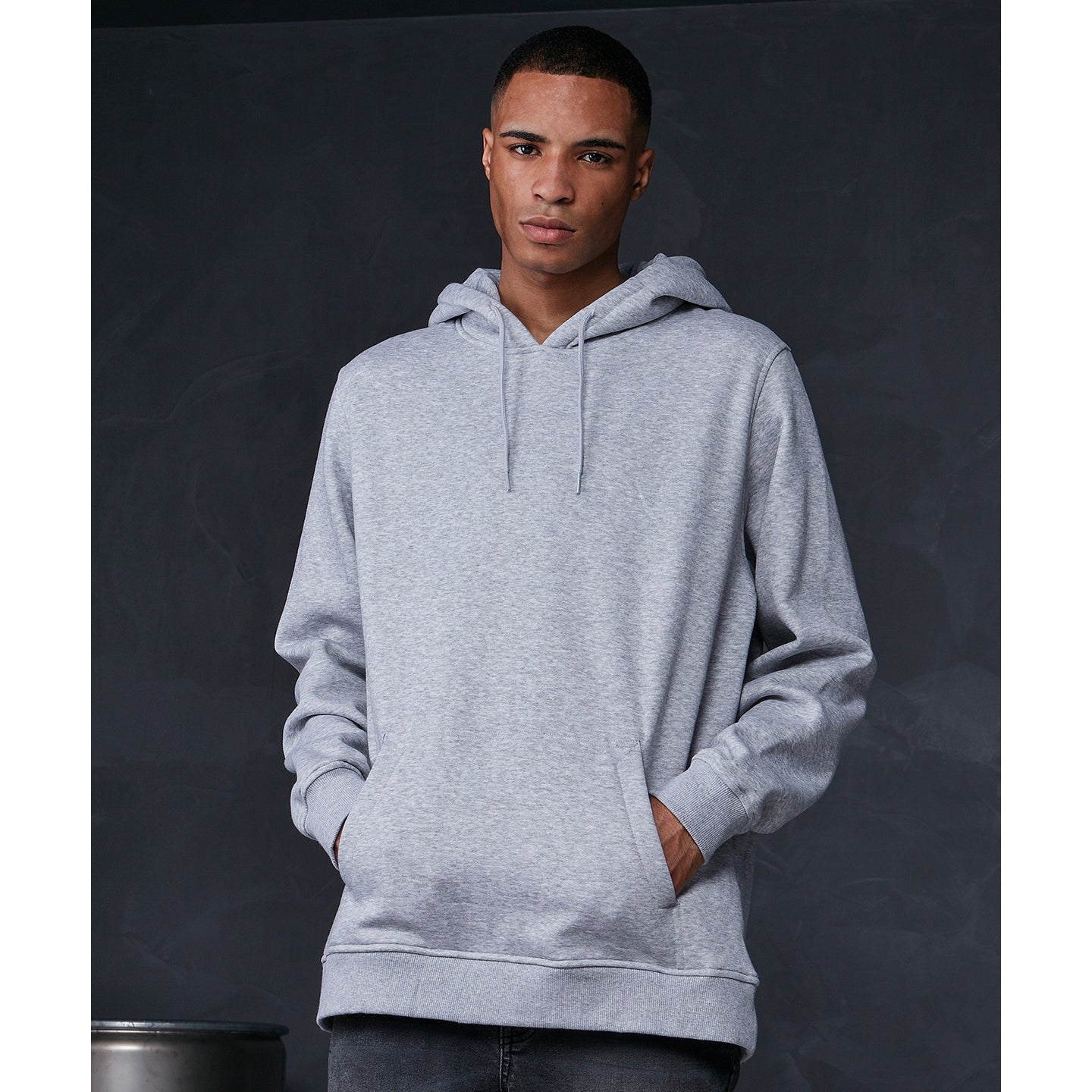 Build Your Brand Oversize Hoodie Comfortable Cotton Blend Adjustable Hood