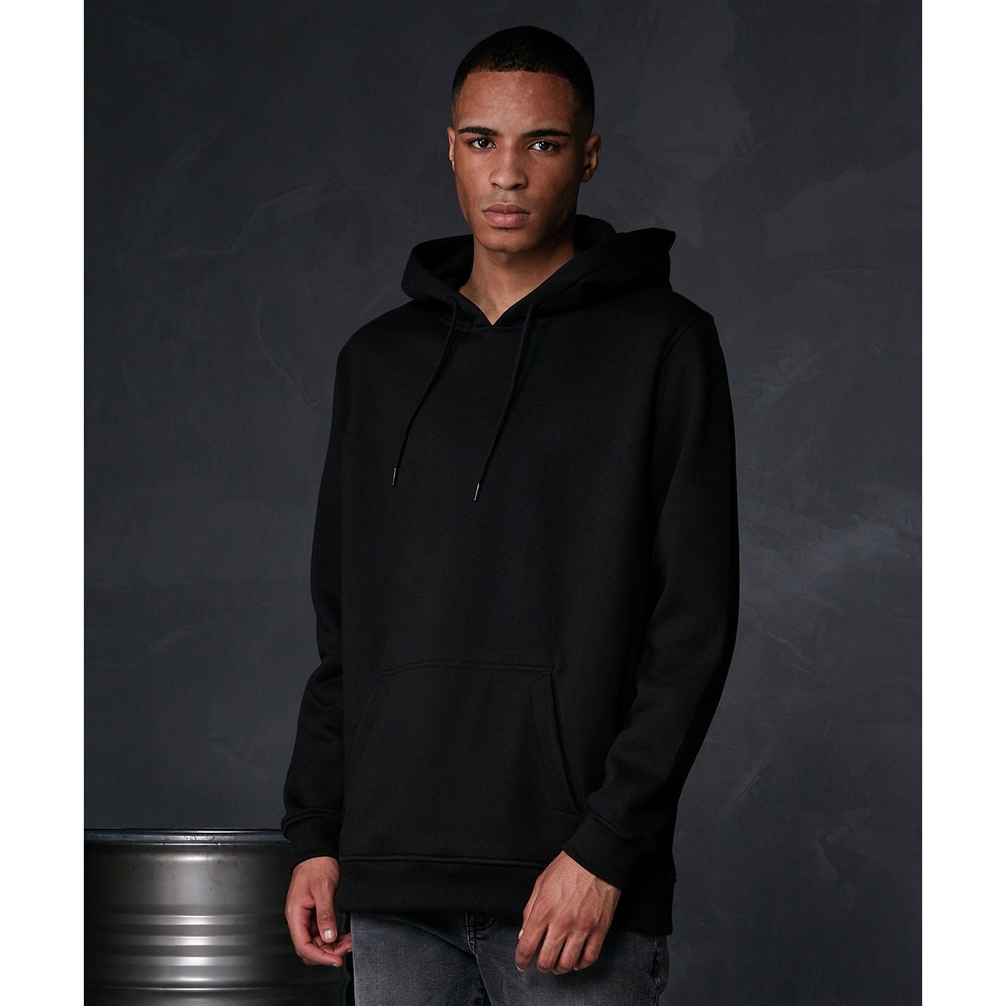 Build Your Brand Oversize Hoodie Comfortable Cotton Blend Adjustable Hood