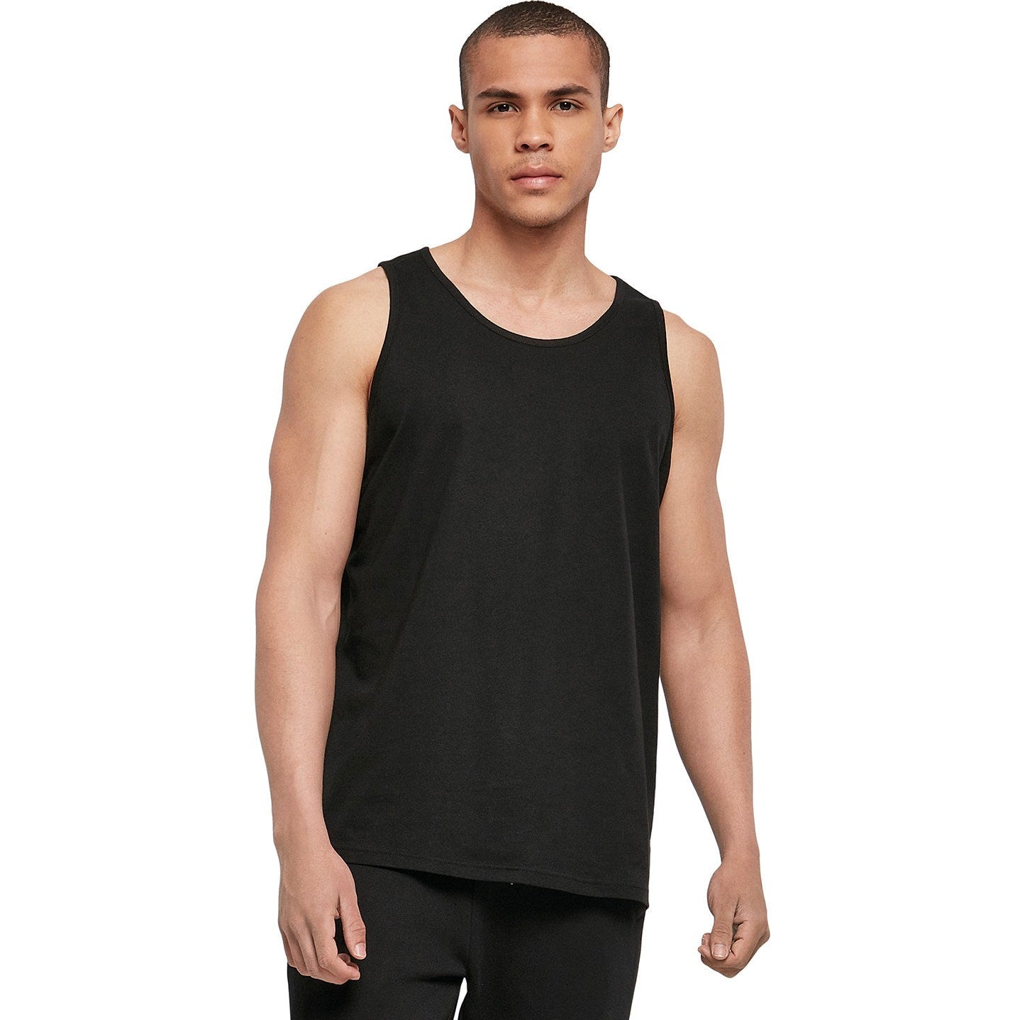 Build Your Brand Men's Basic Tank Top 100% Cotton Sleeveless Sportswear