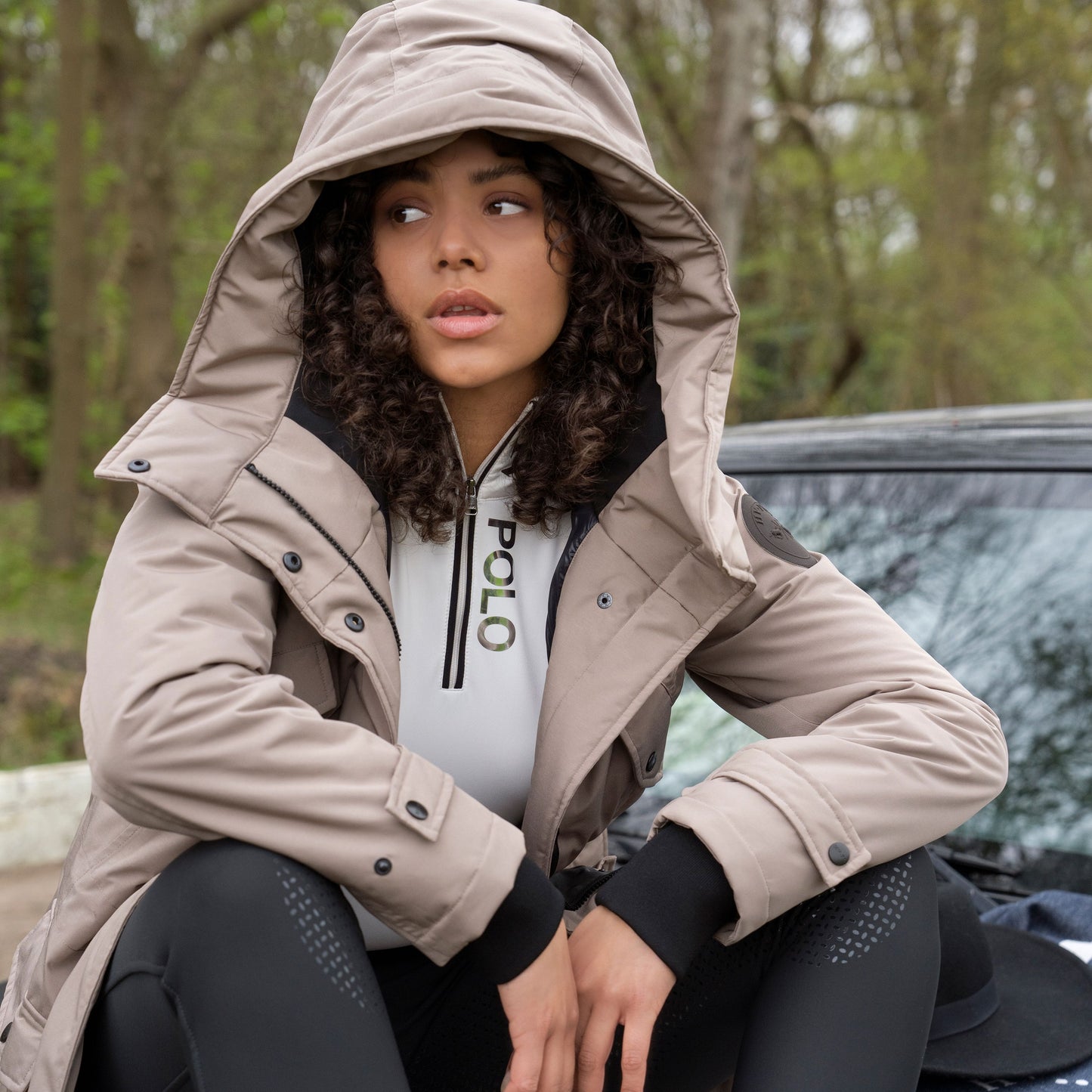 HV Polo Vive Parka Waterproof Windproof With Hood Taped Seams Jacket