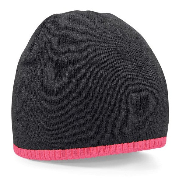 Beechfield Two-Tone Double-Layer Knit Pull-On Beanie Hat - Multiple Colours