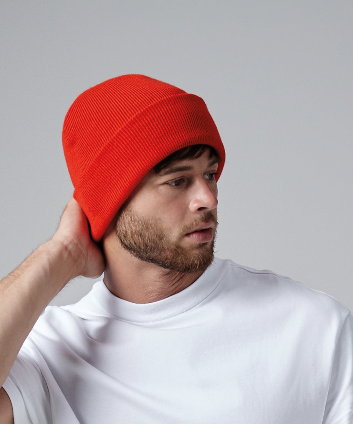 Beechfield Original Cuffed Beanie Double Layer Knit Machine Washable Junior