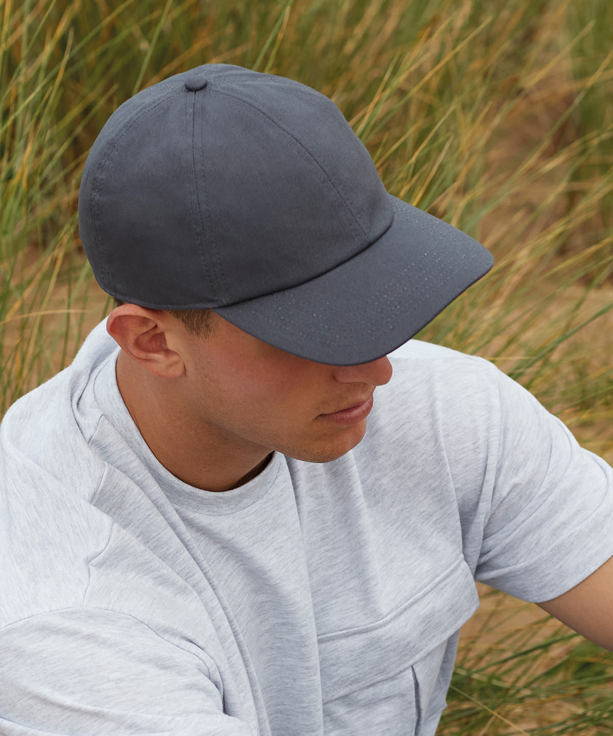 Beechfield Organic Cotton 6-Panel Cap Eco-Friendly Mid Profile Adjustable Hat