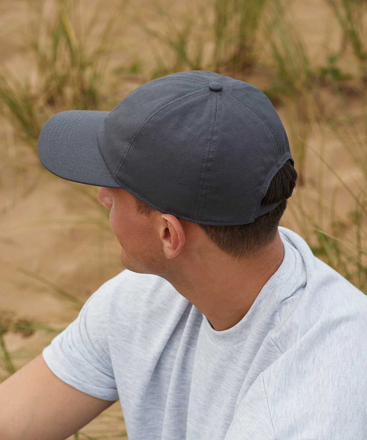 Beechfield Organic Cotton 6-Panel Cap Eco-Friendly Mid Profile Adjustable Hat